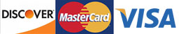 Discover,Master Card and Visa Card Logo